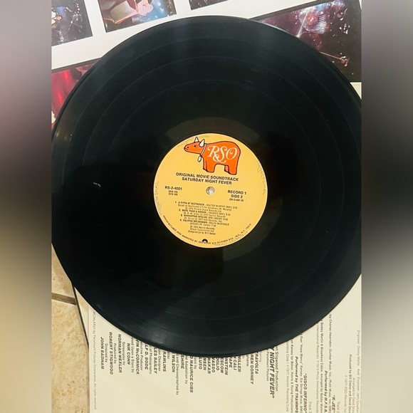 Saturday Night Fever LP soundtrack original 1977 vinyl Bee Gees/John Travolta. - Picture 6 of 8